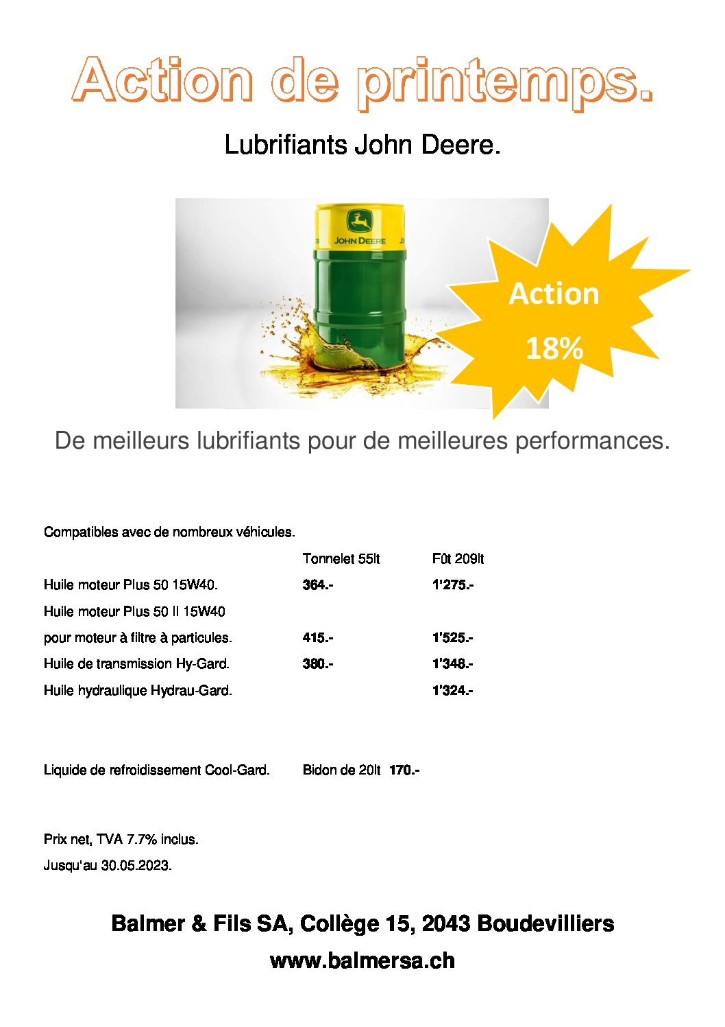 Action huile printemps 2023